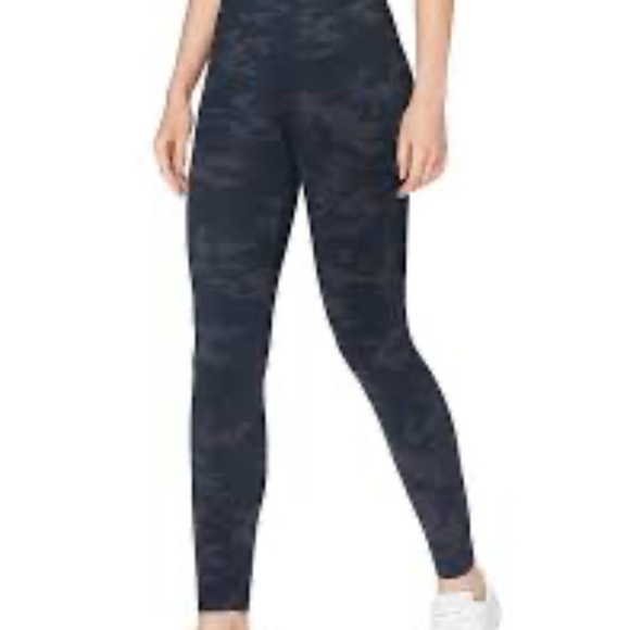Spanx Look At Me Now navy camo leggings, size medium - Picture 1 of 5